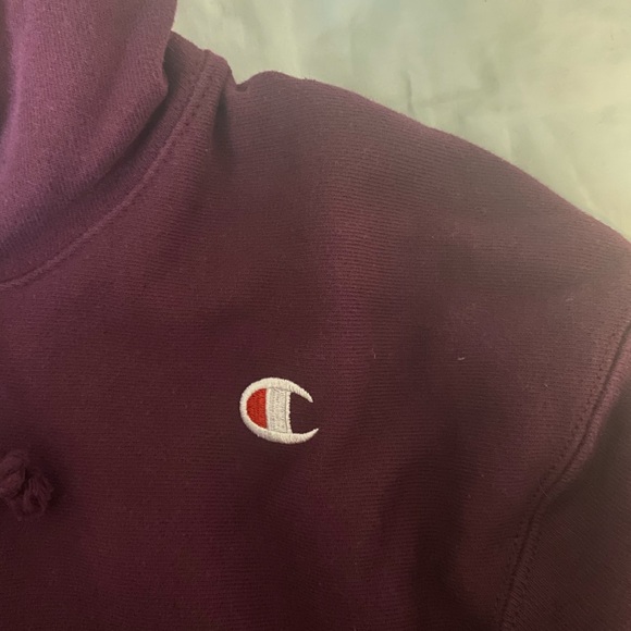 Champion Maroon Hoodie Women’s XS - Picture 3 of 4